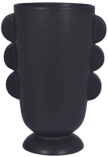 Wazon ceramiczy czarny matowy zdjęcie 1