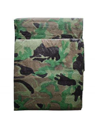 PLANDEKA 4X5 m TARP MORO MASKUJĄCA KAMUFLAŻOWA WZMACNIANA MOCNA PŁACHTA na Arena.pl