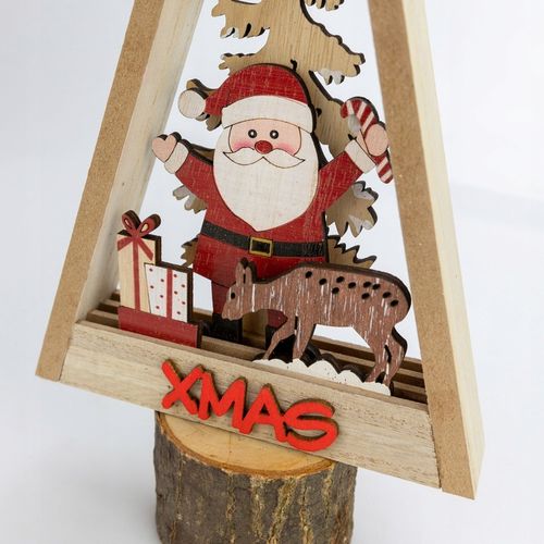 Drewniany stroik świąteczny Choinka 34 cm na Arena.pl