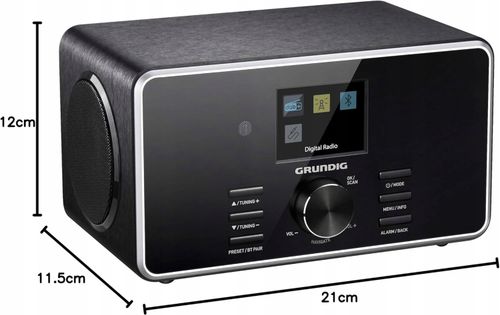 GRUNDIG DTR 4500 RADIO INTERNETOWE DAB+ FM BLUETOOTH USB PRZENOŚNE CZARNE na Arena.pl
