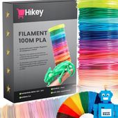 WKŁAD DO DŁUGOPISU 3D FILAMENT 100M PLA 20 KOLORÓW MIX ZESTAW BEZPIECZNY