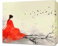 Obraz 60x50cm Diva Na Gałęzi