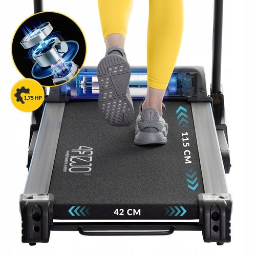 BIEŻNIA ELEKTRYCZNA DOMOWA SKŁADANA Z AMORTYZACJĄ 15 KM/H REGULACJA POZIOMU na Arena.pl