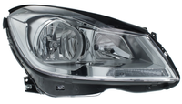 Mercedes W204 reflektor przedni lampa przednia prawa srebrna