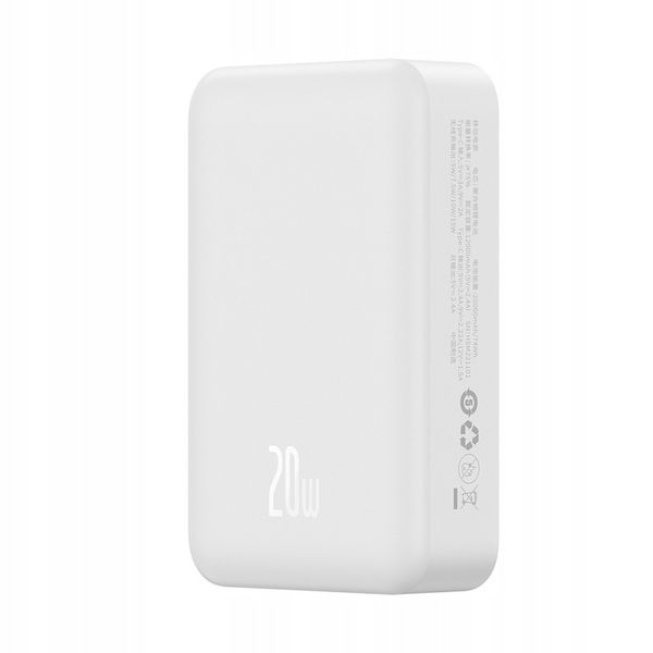BASEUS POWER BANK 20000mah PD 20W USB-C TYP-C MAGSAFE ŁADOWANIE INDUKCYJNE zdjęcie 13
