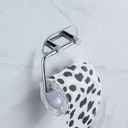 Uchwyt na papier toaletowy chrom samoprzylepny na Arena.pl