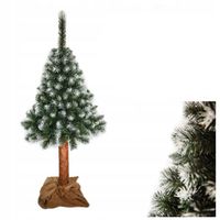 Choinka na Pniu 180cm Sztuczna SOSNA DIAMENTOWA Ośnieżona