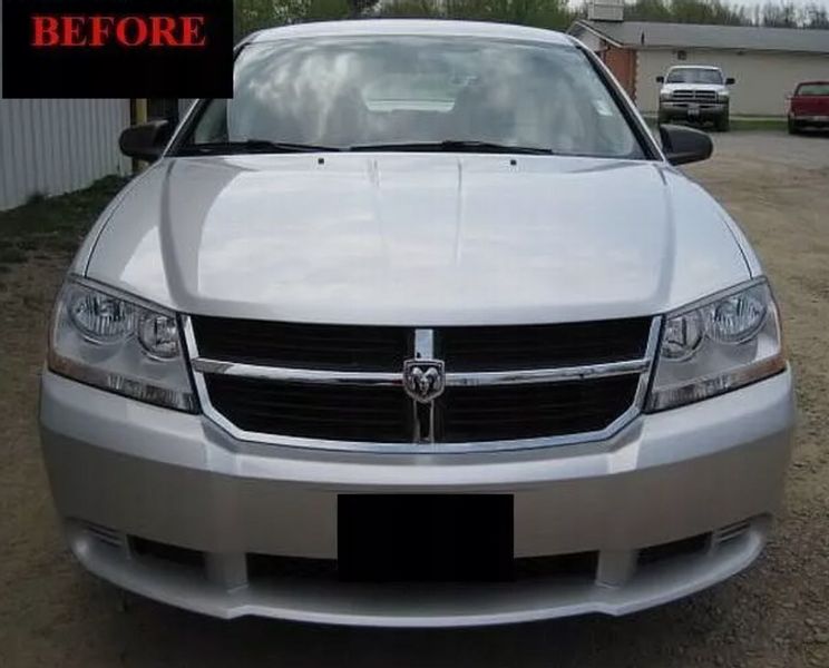 2008-2013 DODGE AVENGER- LIstwy chrom grill chromowan zdjęcie 2