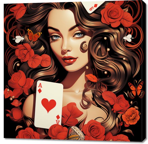 Obraz 100x100cm Różany Hazard zdjęcie 1