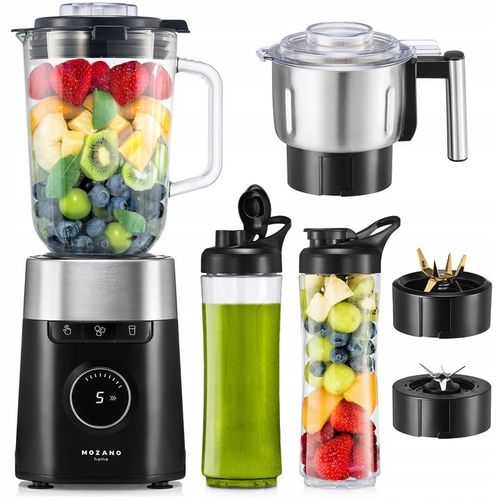 BLENDER KIELICHOWY SZKLANY MŁYNEK 2 BIDONY MOCNY 2700W TURBO 2,2L na Arena.pl