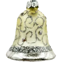 Bombka choinkowa szklana: Srebrny Dzwonek