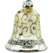 Bombka choinkowa szklana: Srebrny Dzwonek