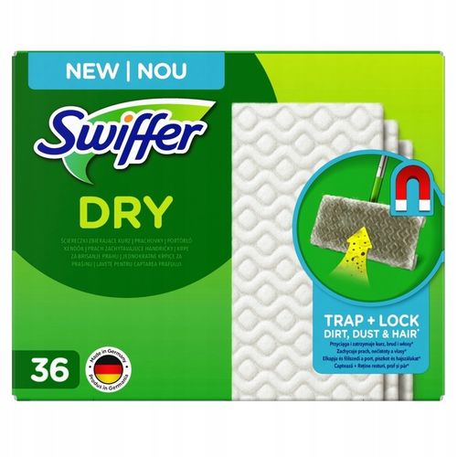 Zestaw Swiffer Dry+Wet Kit + mokre chusteczki 20szt, suche ściereczki 36szt na Arena.pl