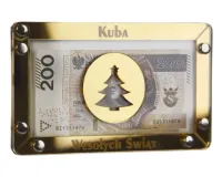 Świąteczne Pudełko na Pieniądze z Imieniem Choinka 3D Prezent na Święta