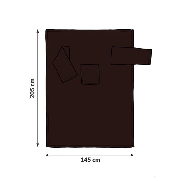 Kocyko-szlafrok - Czekolada zdjęcie 4