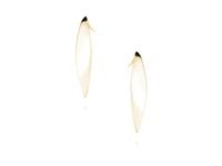 Pozłacane srebrne kolczyki celebrytki gładkie łezki krople markizy srebro 925 Z1499E_G