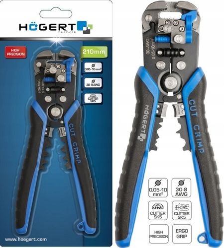 AUTOMATYCZNY ŚCIĄGACZ IZOLACJI 210mm 0.05-10 mm² Hoegert Technik na Arena.pl