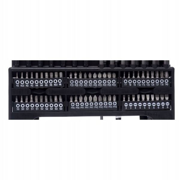 ZESTAW ŚRUBOKRĘTÓW I BITÓW STOJAK 122 ELEMENTÓW KD10958 zdjęcie 12