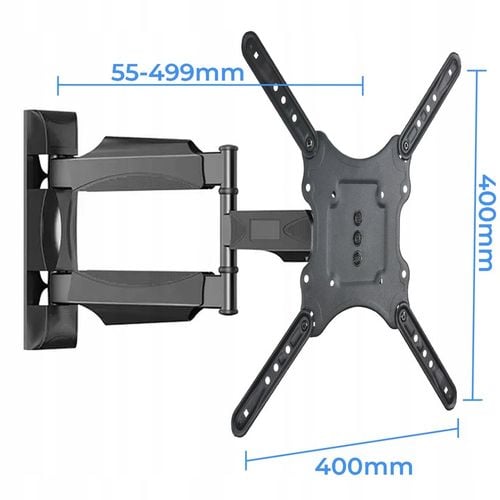 Mocny Obrotowy Wieszak Uchwyt Telewizora TV Monitora 32-60" PIVOT VESA na Arena.pl