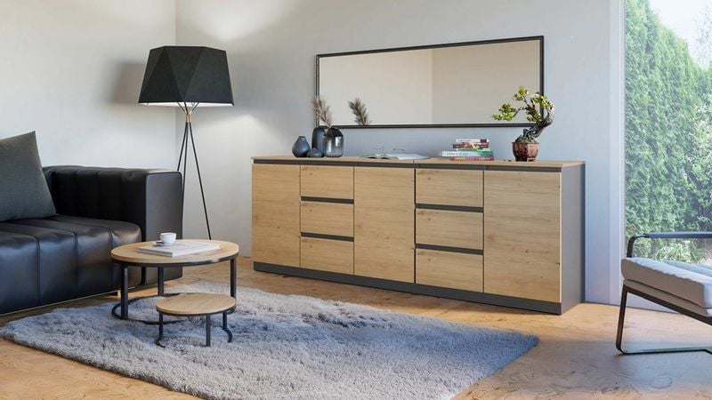 COSTA KOMODA ANTRACYT/ARTISAN BA 1D3S + 2D3S zdjęcie 5