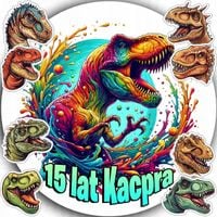 OPŁATEK NA TORT 20CM - DINOZAUR DINO DEKORACJA URODZINOWA + IMIĘ 15CM 18CM