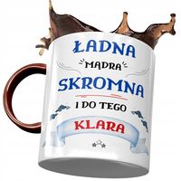 Kubek Bordowy Dla Klary Koleżanki Żony Na Prezent Z Nadrukiem Ze Zdjęciem