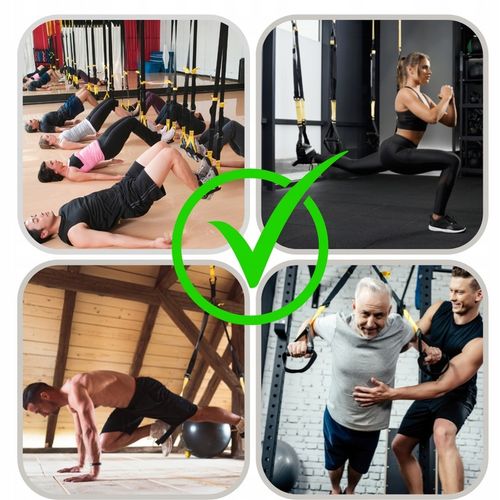 TAŚMY DO ĆWICZEŃ TRX PRO PASY TRENINGOWE PODWIESZANE Z MIARKĄ CROSSFIT HQ na Arena.pl