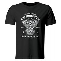 KOSZULKA CUSTOM ENGINE, PREZENT DLA MOTOCYKLISTY, ROZ. M
