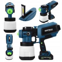 Bezprzewodowy pistolet natryskowy lakierniczy 21v 1,2 l led KD5480