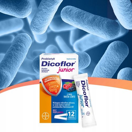 Dicoflor Junior Owoce leśne, 12 saszetek na Arena.pl