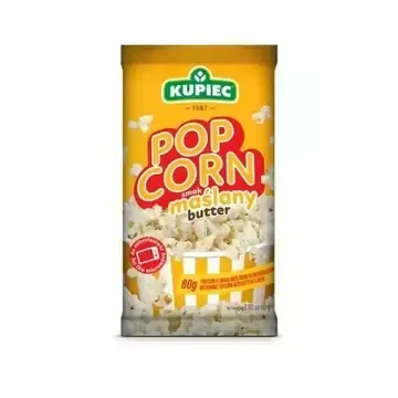 KUPIEC POP CORN MAŚLANY 80G na Arena.pl