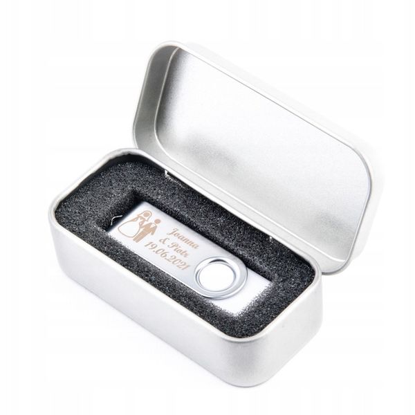 Pendrive 64 GB USB 2.0 pudełko + GRAWER ŚLUBNY zdjęcie 2