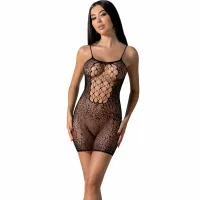 passion bs096 czarny bodystocking jednorozmiarowy elastyczny design