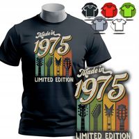 KOSZULKA T-SHIRT MĘSKI - MADE IN 1975 ROCK NA 50 URODZINY - XL