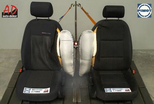 Pokrowce alcantara przód PRESTIGE 1+1 Czarne VW PASSAT B4 B5 B6 B7 B8 na Arena.pl