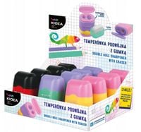temperówka podwójna z gumką kidea 6684
