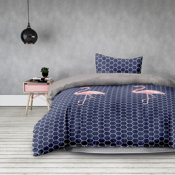 Pościel AmeliaHome BASIC FLAMINGODARK 155X2202+80X802 zdjęcie 2