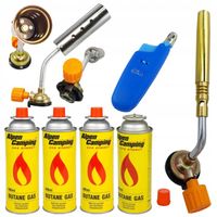 ZESTAW PALNIK DEKARSKI DO PAPY + OPALARKA + 4 KARTUSZE Z GAZEM