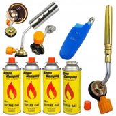 ZESTAW PALNIK DEKARSKI DO PAPY + OPALARKA + 4 KARTUSZE Z GAZEM