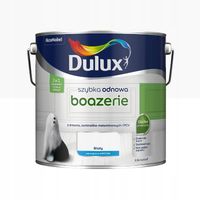 DULUX FARBA SZYBKA ODNOWA BOAZERIE 2,5L BIAŁY MAT 2W1 FARBA + PODKŁAD