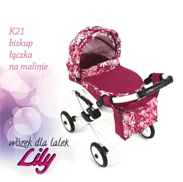 WÓZEK DLA LALEK LOLA K21 + TOREBKA DeLuXe zdjęcie 1