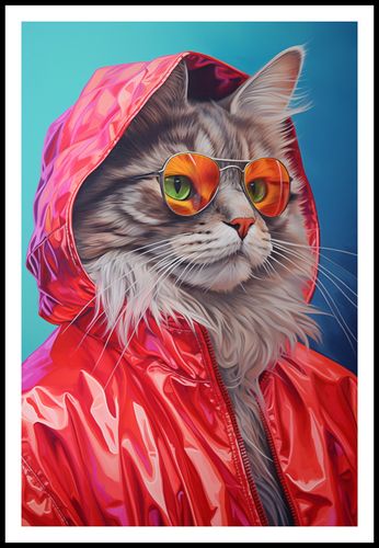 Plakat 61x91,5cm Kot w Stylu na Arena.pl