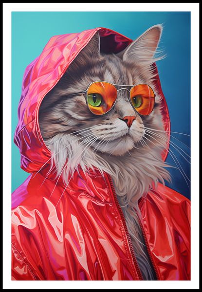 Plakat 61x91,5cm Kot w Stylu zdjęcie 3