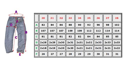 32 pas 86cm SPODNIE GRANAT REGULAR KLASYK -1777 na Arena.pl