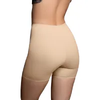bye bra light control invisible short szorty bezszwowe beżowe m
