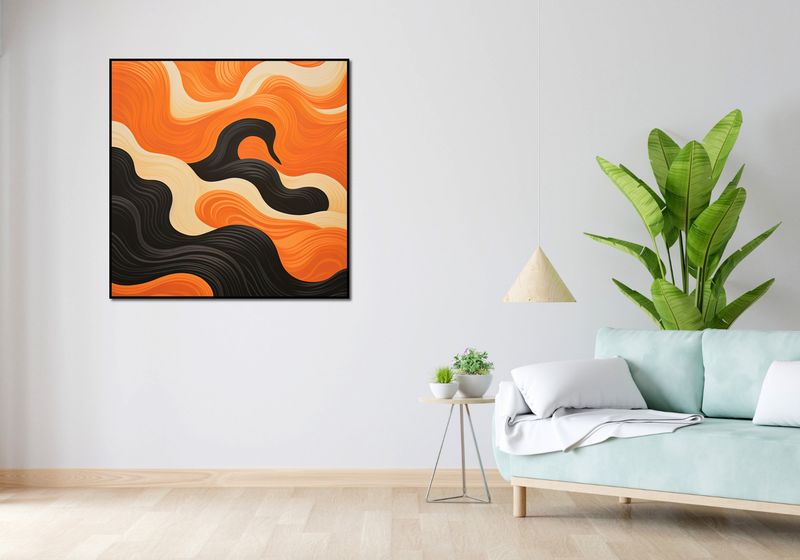 Plakat 100x100cm Dzień spotyka Noc zdjęcie 4