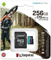 Karta pamięci micro SD SDXC 256GB KINGSTON Go! Plus 170MB/S DO KAMERY DRONA