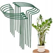 Podpórki ogrodowe zielone 8 szt metalowe do kwiatów i pnączy 40 cm