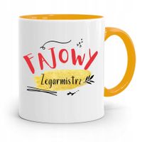 Kubek Żółty Dla Zegarmistrza Fajowy Zegarmistrz Z Nadrukiem Ze Zdjęciem