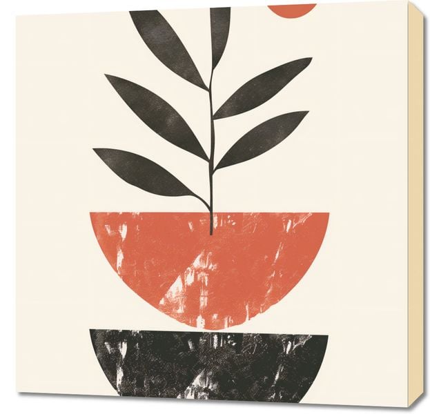 Obraz 70x70cm Roślinna Sztuka zdjęcie 1